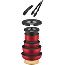 THERMOS - 可疊可拆手柄廚具9件組|煎鍋炒鍋單柄煲全配備|IH明火兼用|KSA-9A