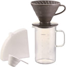 Hario - V60 灰色濾杯配燒杯咖啡壺組 1-4杯|BVD-3012-GR|Beaker Server & Dripper Set - SHOPTAKE 生活雜貨