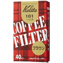 Kalita - 101系列 無漂白咖啡濾紙40張|1-2人用|
