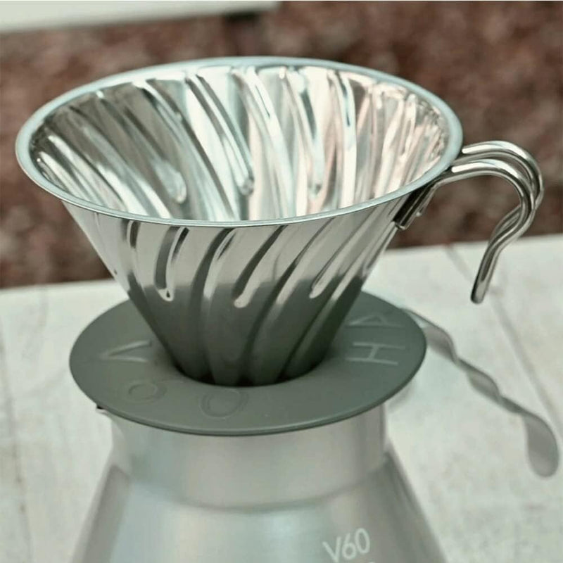 Hario - V60 戶外露營用不鏽鋼濾杯 1-4杯｜Hario Outdoor Metal Dripper｜O-VDM-02-HSV