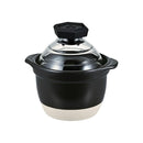 Hario - 萬古燒蛋形飯釜｜GOHANGAMA Glass Lid Rice Cooker｜2024年全新版本｜GNR-150-B-W/GNR-200-B-W