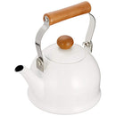 日本 野田琺瑯 POCHIKA 1.5L 簡約熱水壺 白色 電磁爐可用 - SHOPTAKE 生活雜貨