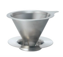 Hario - V60 免濾紙全金屬濾杯｜Double Mesh Metal Dripper｜DMD-02-HSV｜DMD-01-HSV - SHOPTAKE 生活雜貨
