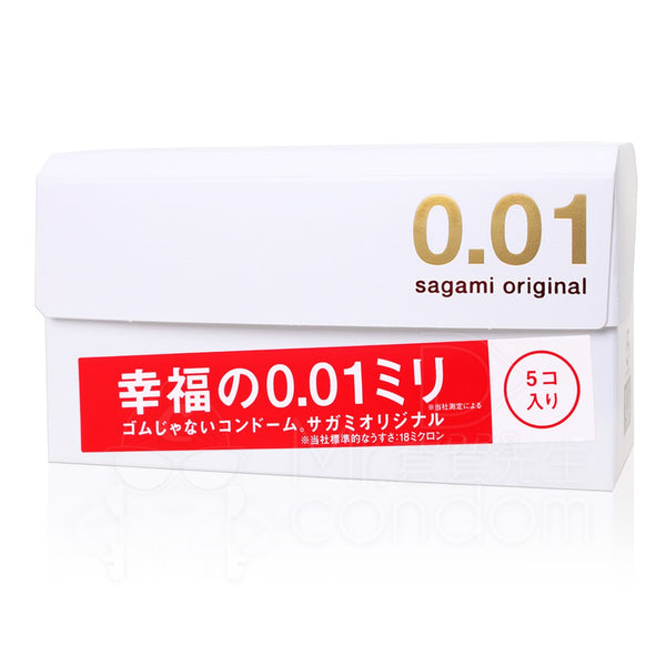Sagami 相模 - Original 幸福0.01超薄安全套 5片裝 - SHOPTAKE 生活雜貨