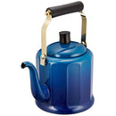 日本 野田琺瑯 2L 古典造型手沖壺 水煲 藍色 電磁爐可用 - SHOPTAKE 生活雜貨