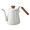 Hario - Bona 琺瑯細口手沖壺 Drip Kettle (800ml) ｜BDK-80-W - SHOPTAKE 生活雜貨