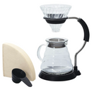 Hario - V60 玻璃濾杯 支架咖啡壺組套裝 Arm Stand Glass Dripper Set (1-4杯) VAS-8006-G - SHOPTAKE 生活雜貨