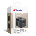 現貨丨Verbatim 威寶 5 Ports 旅行充電器 黑色/灰色/紫色 - SHOPTAKE 生活雜貨