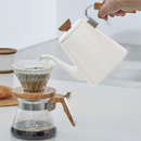 Hario - Bona 琺瑯細口手沖壺 Drip Kettle (800ml) ｜BDK-80-W - SHOPTAKE 生活雜貨