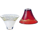 Toyo-Sasaki Glass 東洋佐佐木玻璃 - 富士山招福杯 金箔配色 清酒玻璃杯｜赤富士白富士｜木盒包裝｜日本製 - SHOPTAKE 生活雜貨
