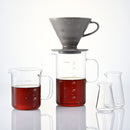 Hario - V60 灰色濾杯配燒杯咖啡壺組 1-4杯｜BVD-3012-GR｜Beaker Server & Dripper Set - SHOPTAKE 生活雜貨