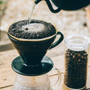 Hario - V60 02 黑色磁石陶瓷咖啡濾杯｜Ceramic Dripper 1~4人份｜VDC-02AZ-CB - SHOPTAKE 生活雜貨