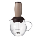 Hario - 電動奶泡器 連玻璃碗套裝 Creamer (Milk 100ml) CQT-45BR - SHOPTAKE 生活雜貨