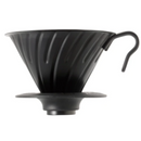 Hario - V60 02 不鏽鋼咖啡濾杯 Metal Dripper Matte Black 1-4杯 VDM-02-MB - SHOPTAKE 生活雜貨