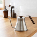 Hario - V60 木把手 復古不銹鋼細口咖啡手沖壺｜Drip Kettle (800ml)｜VKW-120-HSV - SHOPTAKE 生活雜貨