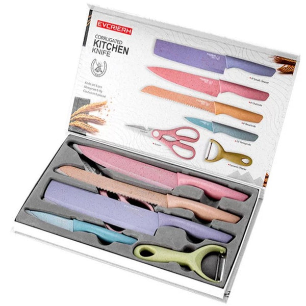 不鏽鋼廚房刀具六件套裝 - SHOPTAKE 生活雜貨