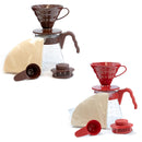 Hario - V60 滴漏咖啡壺組套裝 連40張濾紙 700ml Coffee Server 02 Set VCSD-02 - SHOPTAKE 生活雜貨