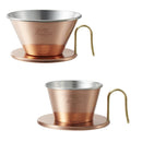KALITA & TSUBAME - 銅製咖啡濾杯｜WDC-155/WDC-185｜Wave Series Copper Coffee Dripper - SHOPTAKE 生活雜貨