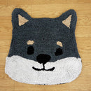 日本大頭黑柴犬居家小地毯 - SHOPTAKE 生活雜貨