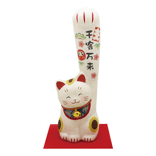日本製 千客万來 千客萬來 和紙招財貓 吉祥物 擺設 - SHOPTAKE 生活雜貨