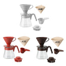 Hario - V60 Drip Coffee Maker Set with 40 Filters 700ml Coffee Server 02 Set VCSD-02